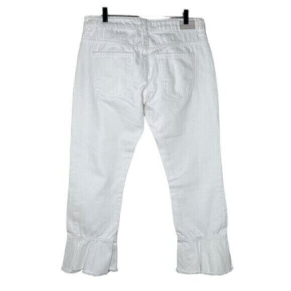 NWT Zara | Women's Pure White Denim Jeans Size 8 - Picture 3 of 7